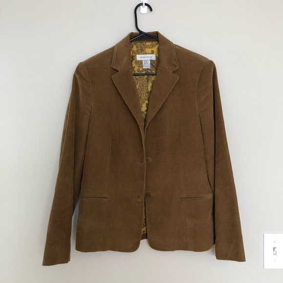 Nine West Jackets & Blazers - Corduroy Tan Blazer